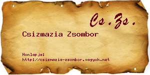 Csizmazia Zsombor névjegykártya